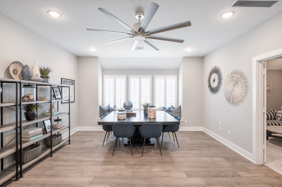 Representative furnished interior of a home built from the Barnhart by Tri Pointe Homes in Dunham Pointe, Cypress (Image 36).