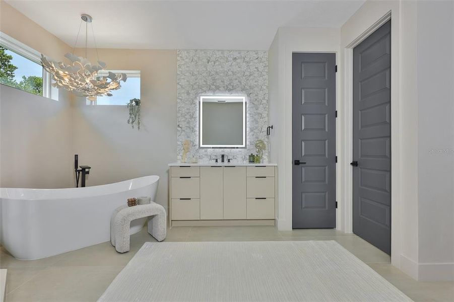 Furnished interior view inside a new home in , Tampa (Image 49).