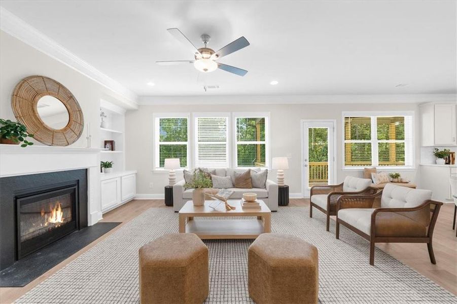 Furnished interior view inside a new home in River Rock, Ball Ground (Image 29).