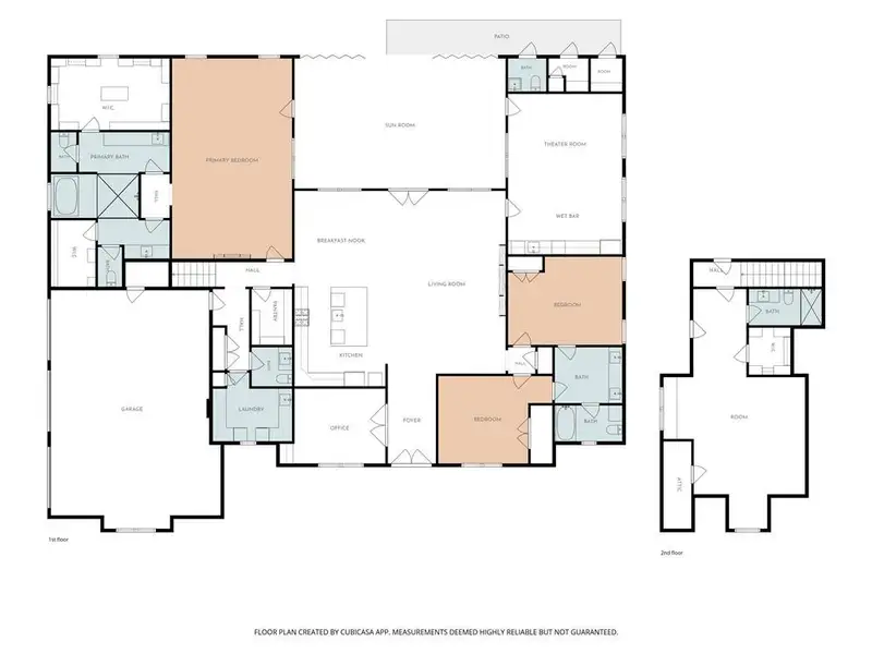 2D floor plan layout of this home in , Chattahoochee Hills, GA (Image 4).