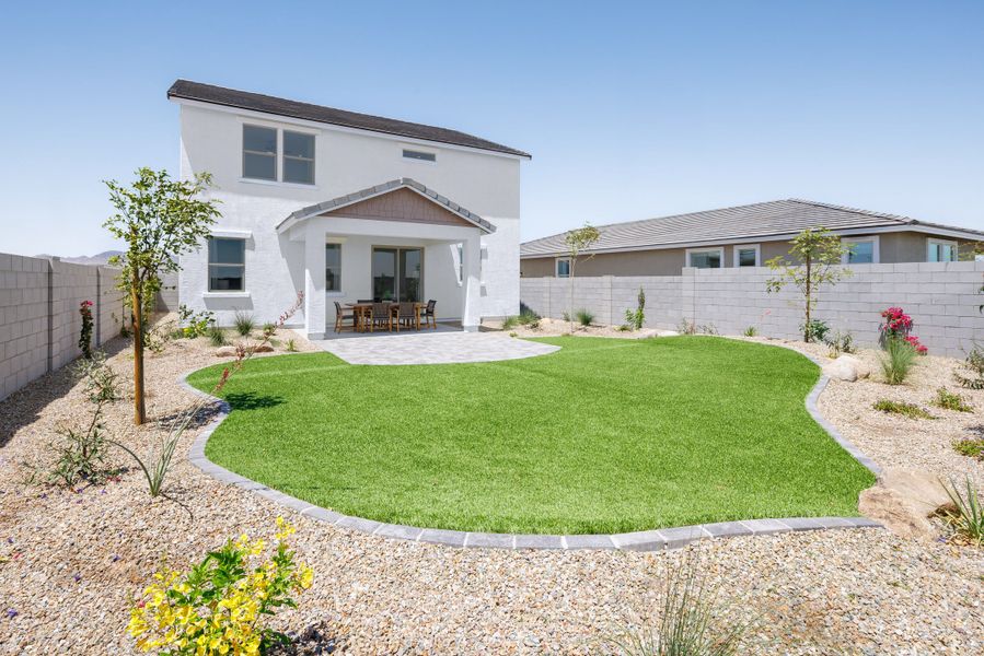 Representative exterior details of a home built from the Pantano by Beazer Homes in Montana Vista: Highland, Buckeye (Image 3).