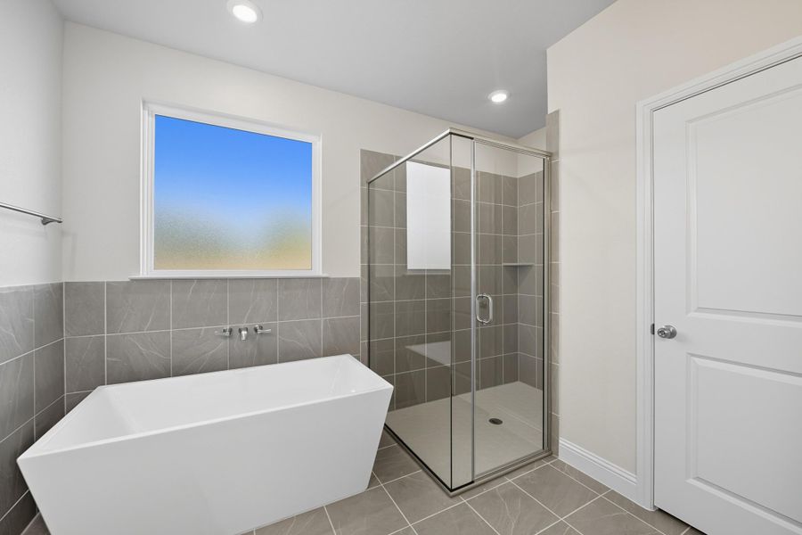 Representative furnished interior of a home built from the Garrison III by Cheldan Homes in Arbor Oaks, Boyd (Image 8).