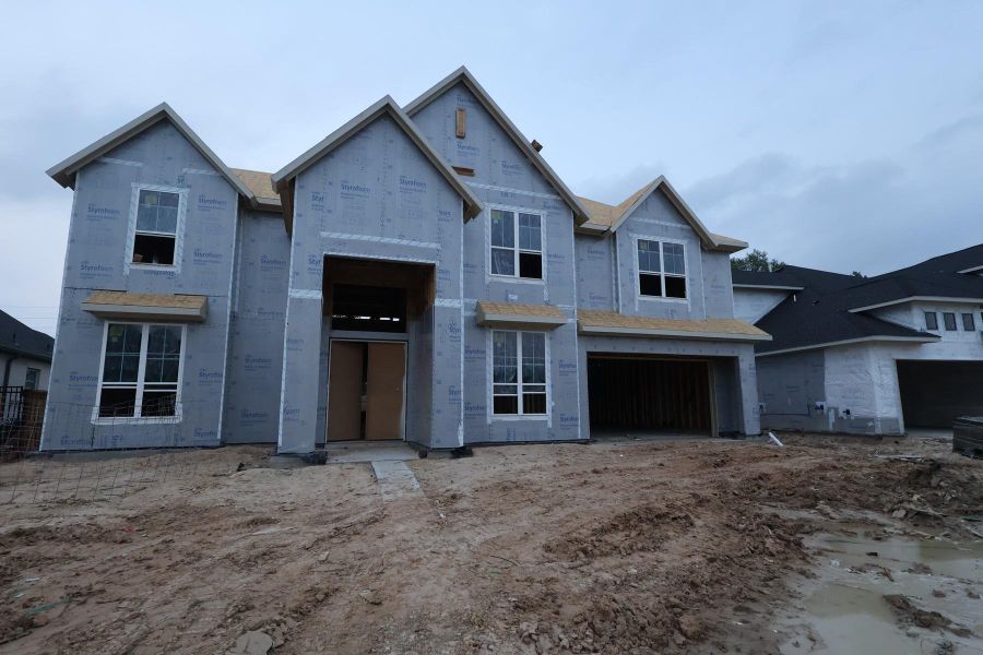 In-progress construction of a new home in Woodson’s Reserve, Spring, TX (Image 6). In-progress construction of a new home in Woodson’s Reserve, Spring, TX (Image 6).