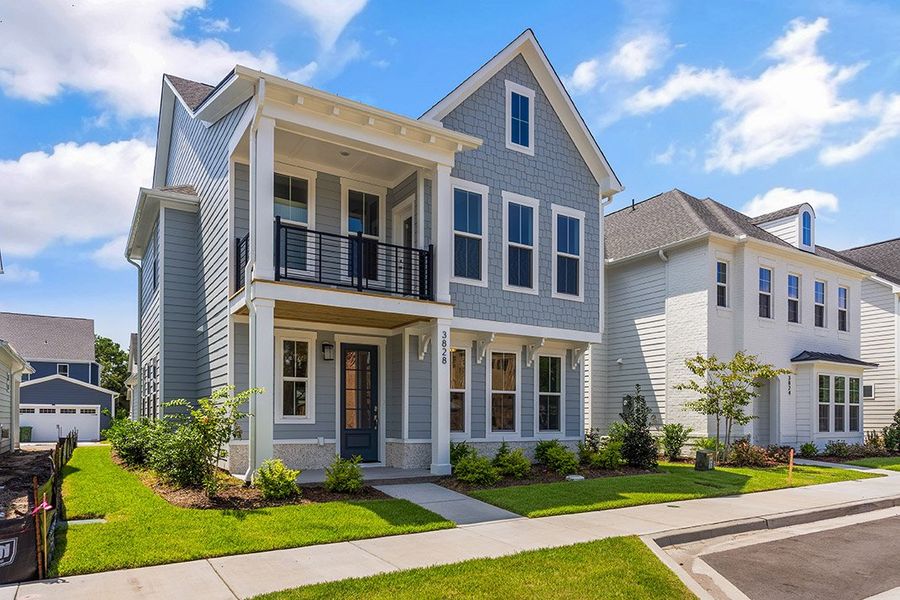 Representative exterior photo of a completed home built from the The Wisteria by RobuckHomes in East & Mason, Wilmington, NC (Image 26).