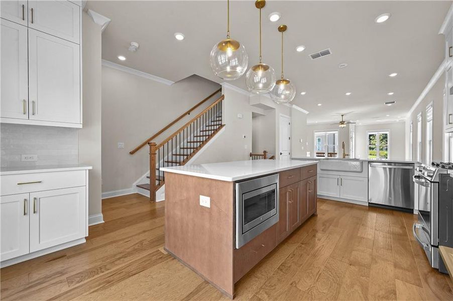Furnished interior view inside a new home in , Johns Creek (Image 8).