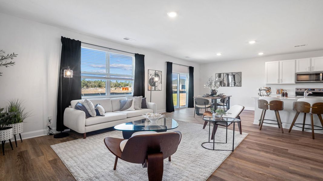 Furnished interior view inside a new home in The Retreat at East Argent, Ridgeland (Image 16). Furnished interior view inside a new home in The Retreat at East Argent, Ridgeland (Image 16).