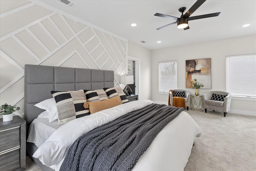 Furnished interior view inside a new home in , Dallas (Image 27).