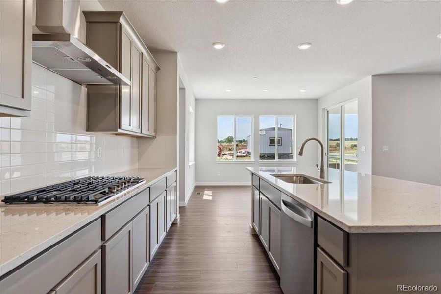 Furnished interior view inside a new home in Prestige Collection at Parkdale Commons, Erie (Image 13). Furnished interior view inside a new home in Prestige Collection at Parkdale Commons, Erie (Image 13).