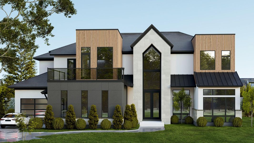 Front exterior of a new home in , Houston, TX, highlighting curb appeal (Image 1). Front exterior of a new home in , Houston, TX, highlighting curb appeal (Image 1).