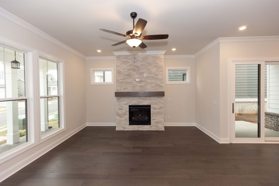 Representative unfurnished interior of a home built from the The Tensley by The Providence Group in Waterhaven, Cumming (Image 19).