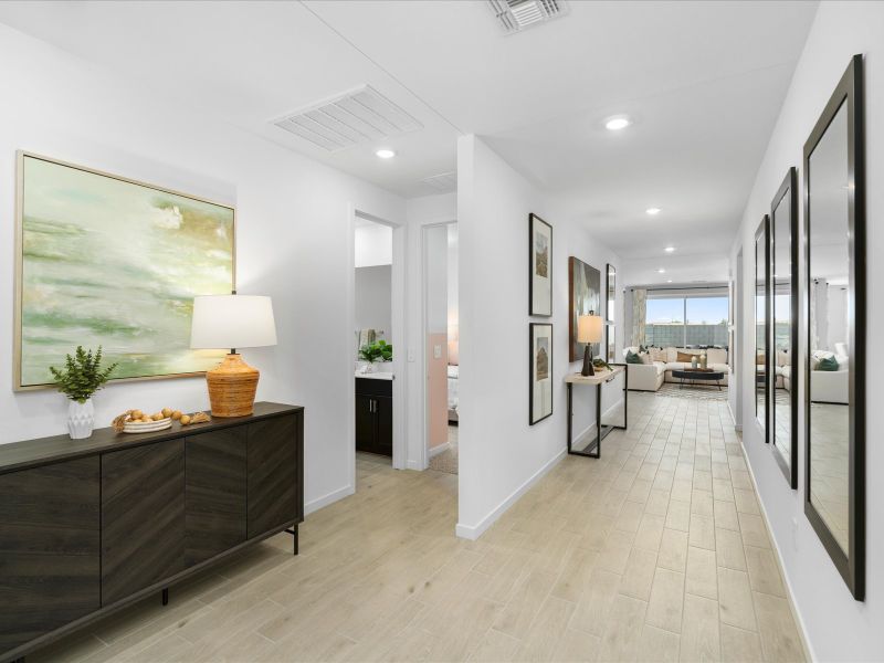 Furnished interior view inside a new home in Rancho Mirage Signature Series, Maricopa (Image 24).