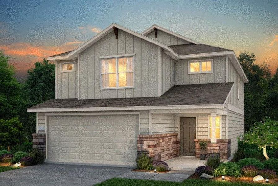 Pulte Homes, Lincoln elevation V, rendering