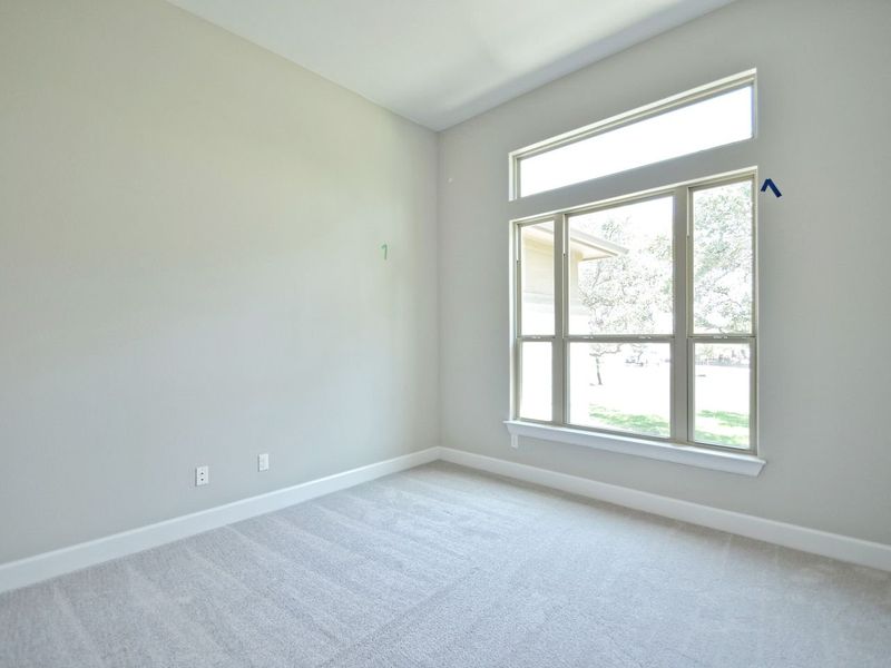 Representative unfurnished interior of a home built from the San Simeon I by Giddens Homes in Clearwater Ranch, Liberty Hill (Image 417).
