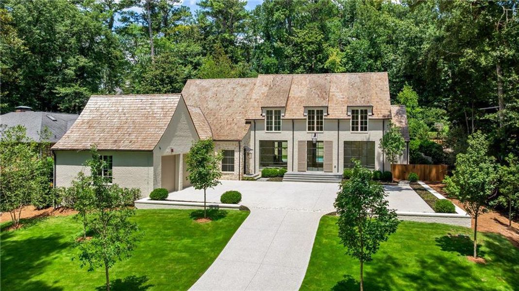 Front exterior of a new home in , Atlanta, GA, highlighting curb appeal (Image 23).