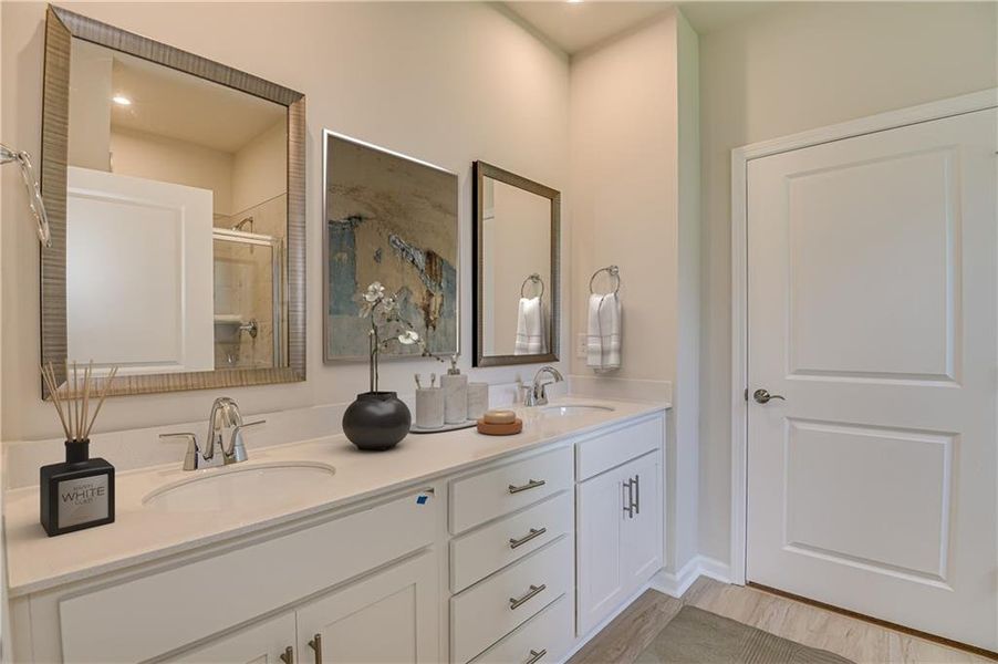 Furnished interior view inside a new home in Annsbury Park, Lilburn (Image 9).
