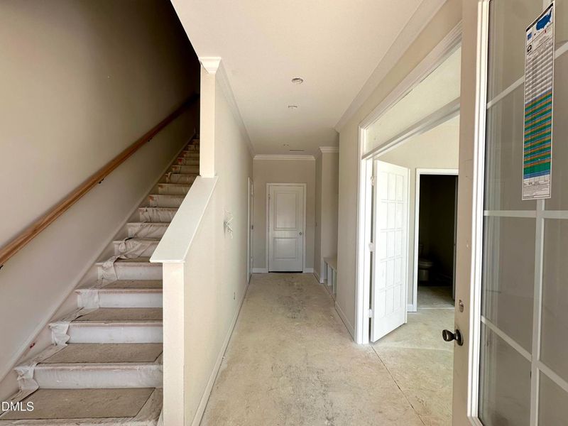 In-progress construction of a new home in Forestville Yard Townhomes, Knightdale, NC (Image 8).