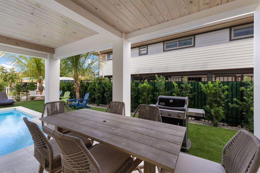 Exterior details and patio area of a home in , Bradenton Beach (Image 30).