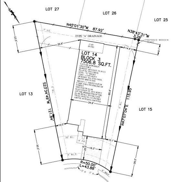 18107 Lost Cactus Court Plot Plan