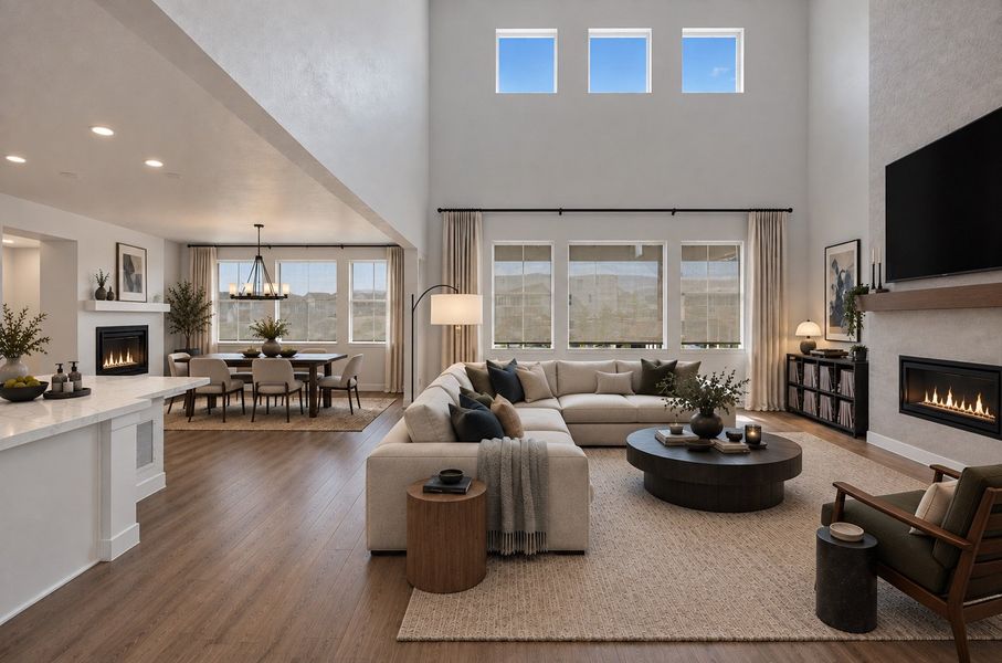 Furnished interior view inside a new home in Macanta, Castle Rock (Image 3).