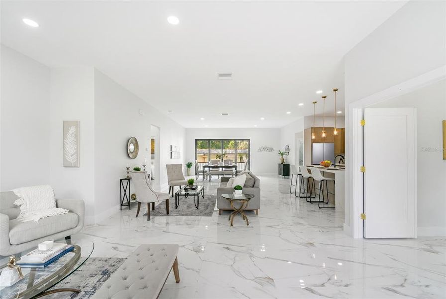 Furnished interior view inside a new home in , Tampa (Image 7).