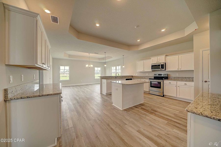 Furnished interior view inside a new home in Cedar Creek at Deerpoint Lake, Panama City (Image 7). Furnished interior view inside a new home in Cedar Creek at Deerpoint Lake, Panama City (Image 7).