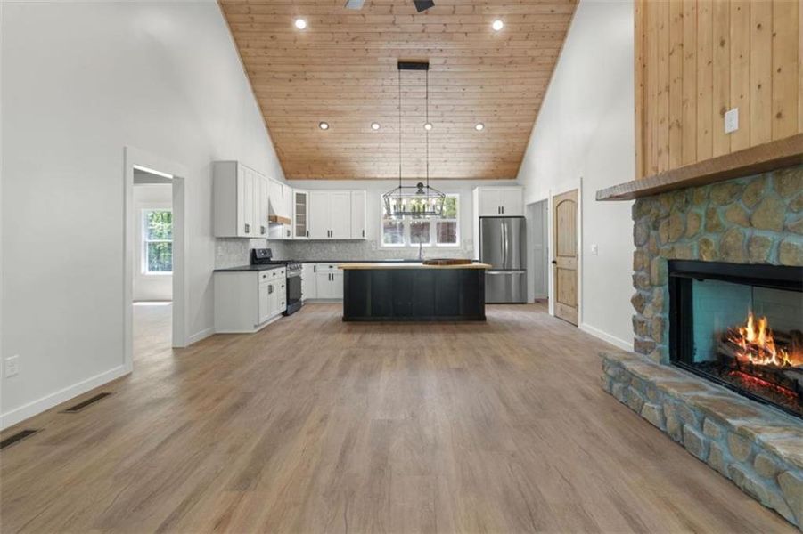 Furnished interior view inside a new home in , Ellijay (Image 13).
