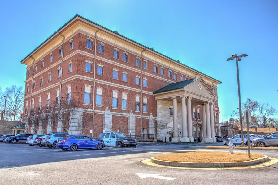 Front exterior of a new home in , Lawrenceville, GA, highlighting curb appeal (Image 19).