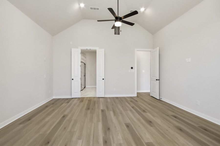 Representative Primary Bedroom - some options shown Representative Primary Bedroom - some options shown