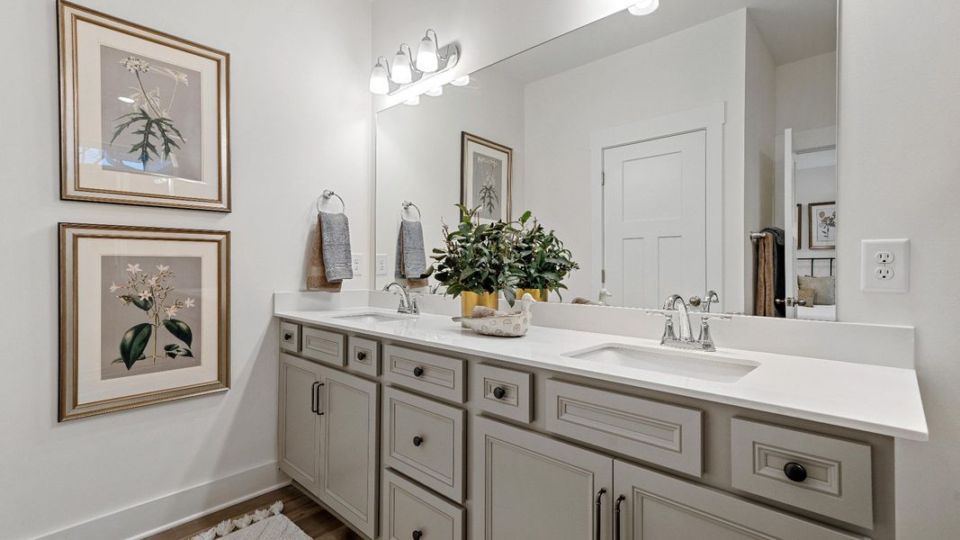Primary Bathroom of The Oakleigh Design by DRB Homes Primary Bathroom of The Oakleigh Design by DRB Homes