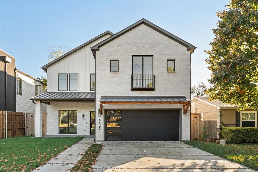 Front exterior of a new home in , Dallas, TX, highlighting curb appeal (Image 1). Front exterior of a new home in , Dallas, TX, highlighting curb appeal (Image 1).