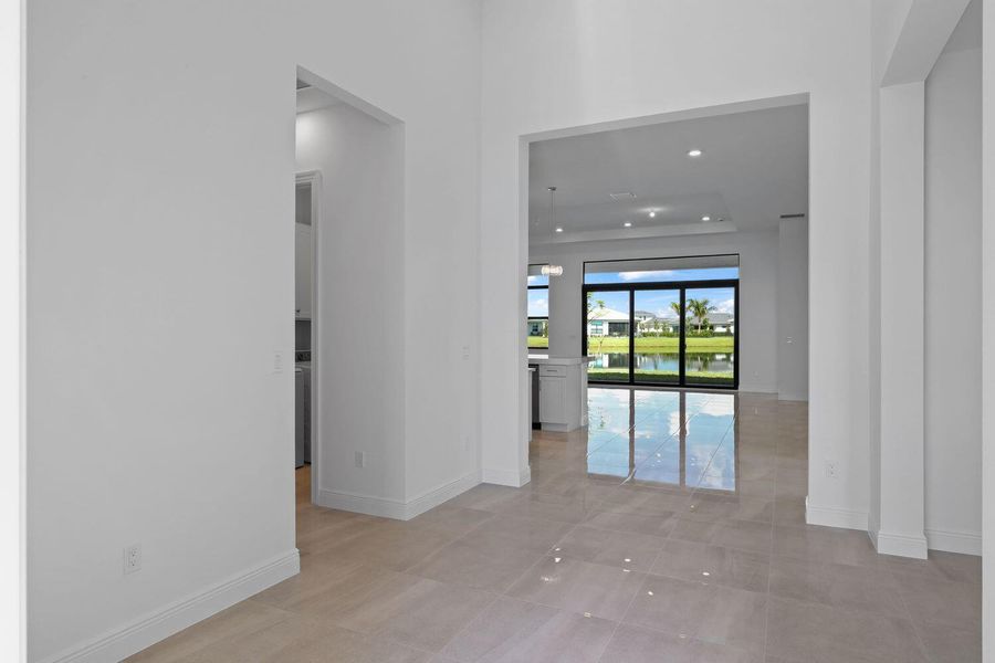 Furnished interior view inside a new home in Cresswind Palm Beach at Westlake, Westlake (Image 13).