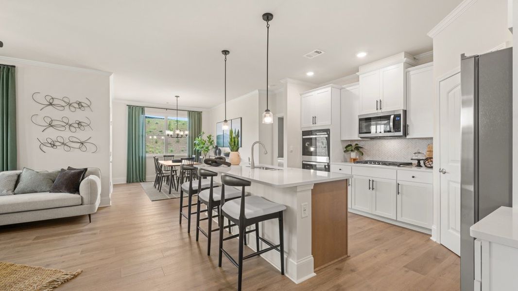 Representative furnished interior of a home built from the Bristol by D.R. Horton in Hamptons at Riverwood North, Dallas (Image 10).