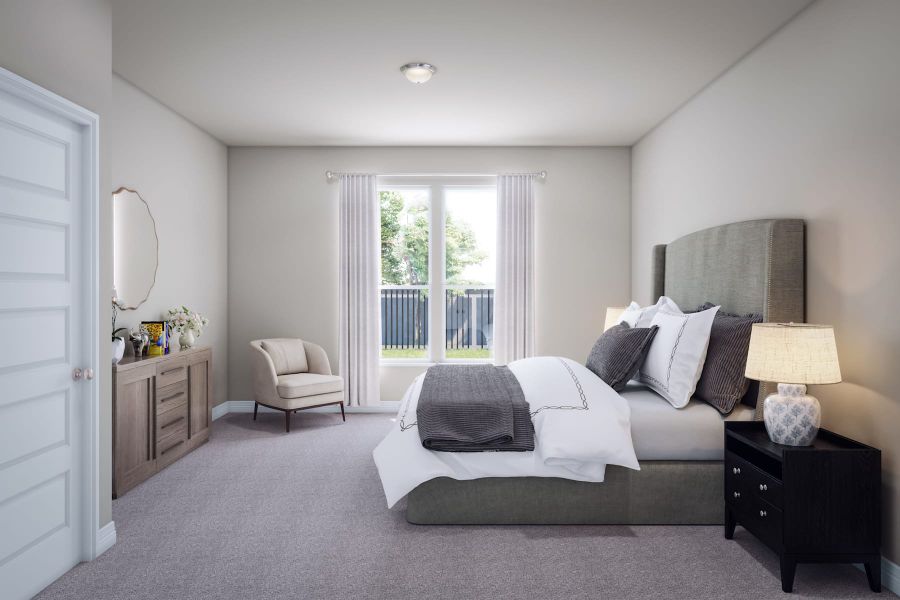 Furnished interior view inside a new home in Mason Woods, Cypress (Image 19).