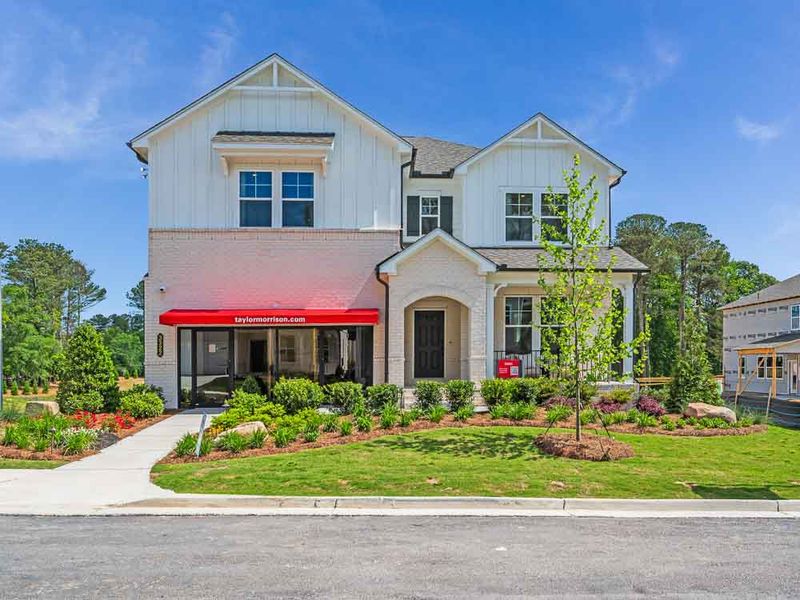 Representative exterior photo of a completed home built from the Essex by Taylor Morrison in Oakmead, Buford, GA (Image 23).