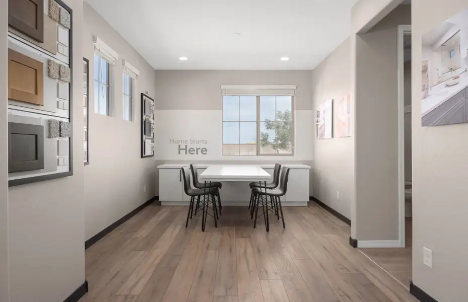 Representative furnished interior of a home built from the Powderhorn by Pulte Homes in Asante- Atrium Series, Surprise (Image 15). Representative furnished interior of a home built from the Powderhorn by Pulte Homes in Asante- Atrium Series, Surprise (Image 15).