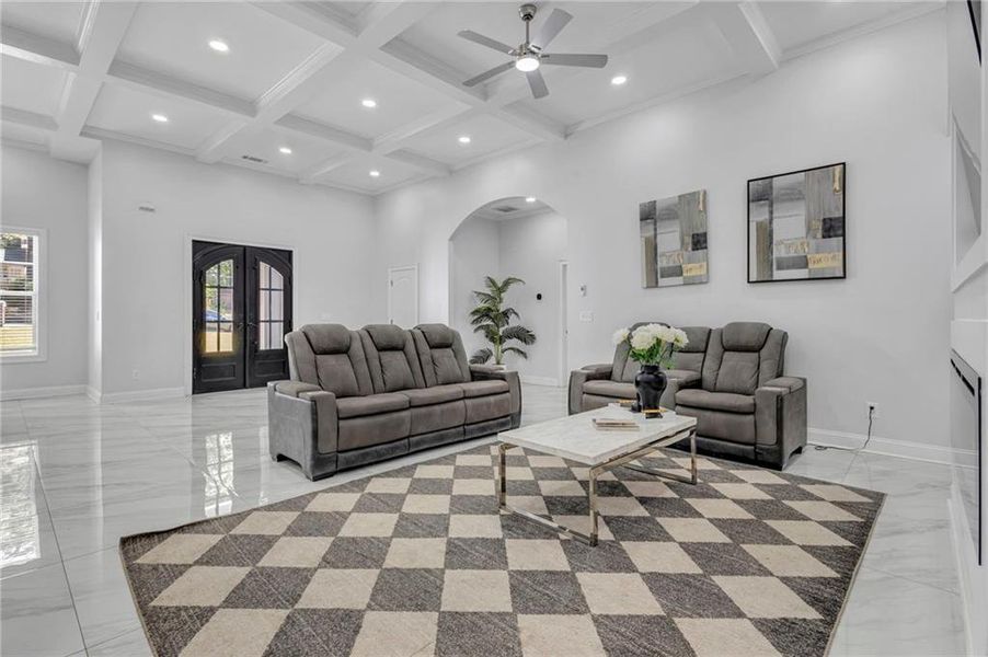 Furnished interior view inside a new home in , Riverdale (Image 15). Furnished interior view inside a new home in , Riverdale (Image 15).