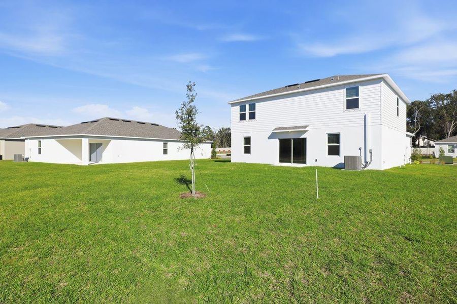 Exterior details and patio area of a home in Palm Wind, Hudson (Image 4).