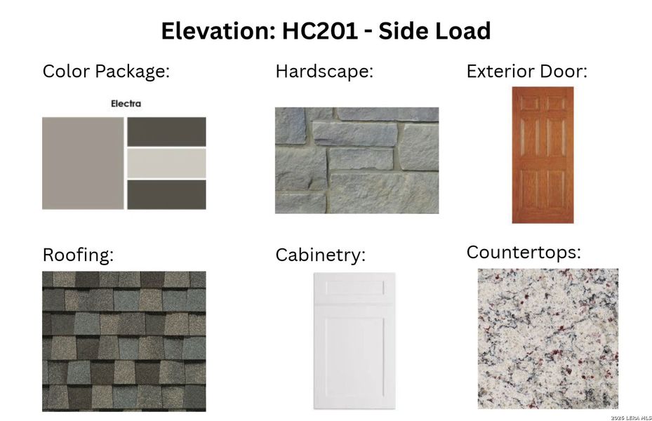 Sample of building materials used in homes in Wildwood Reserve, San Antonio (Image 3).