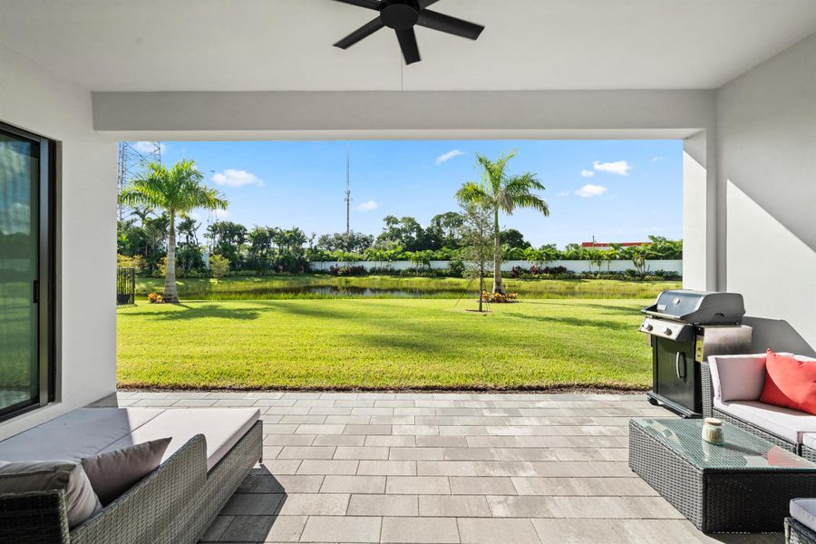 Exterior details and patio area of a home in , Boca Raton (Image 4). Exterior details and patio area of a home in , Boca Raton (Image 4).