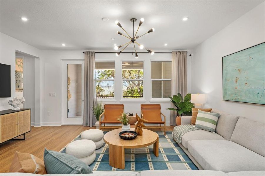 Furnished interior view inside a new home in EvenTide, New Smyrna Beach (Image 10).