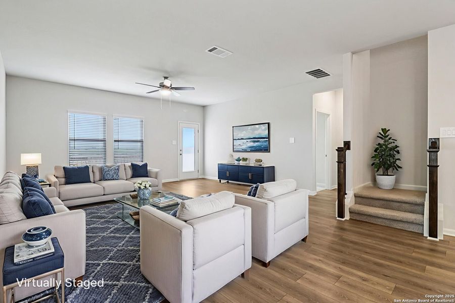 Furnished interior view inside a new home in Sagebrooke - Premier Series, San Antonio (Image 8). Furnished interior view inside a new home in Sagebrooke - Premier Series, San Antonio (Image 8).