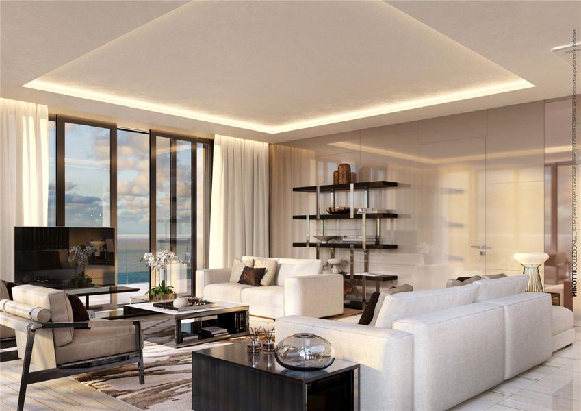 Furnished interior view inside a new home in , Hollywood (Image 15).