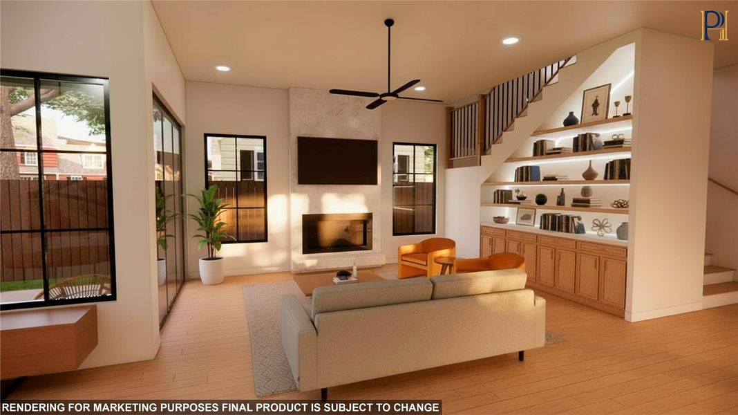 Furnished interior view inside a new home in , Katy (Image 12).