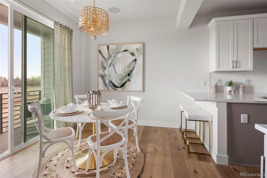 Dining room, breakfast bar, covered balcony Dining room, breakfast bar, covered balcony