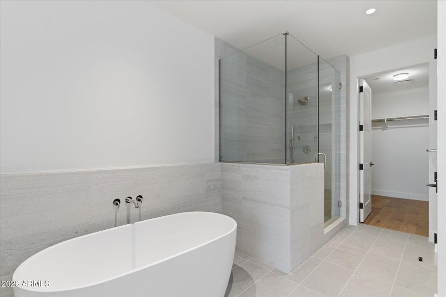 Primary bath tub.shower Primary bath tub.shower