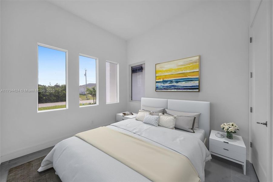 Furnished interior view inside a new home in , Cape Coral (Image 8). Furnished interior view inside a new home in , Cape Coral (Image 8).