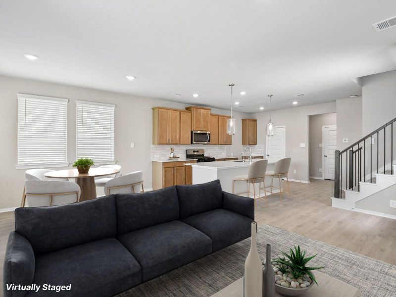 Furnished interior view inside a new home in Parkway Commons - City Series, Missouri City (Image 13). Furnished interior view inside a new home in Parkway Commons - City Series, Missouri City (Image 13).
