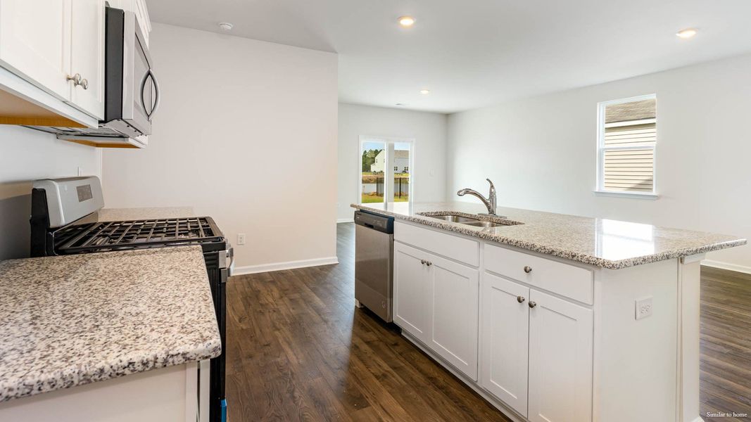 Furnished interior view inside a new home in Indigo Preserve, Leland (Image 7).