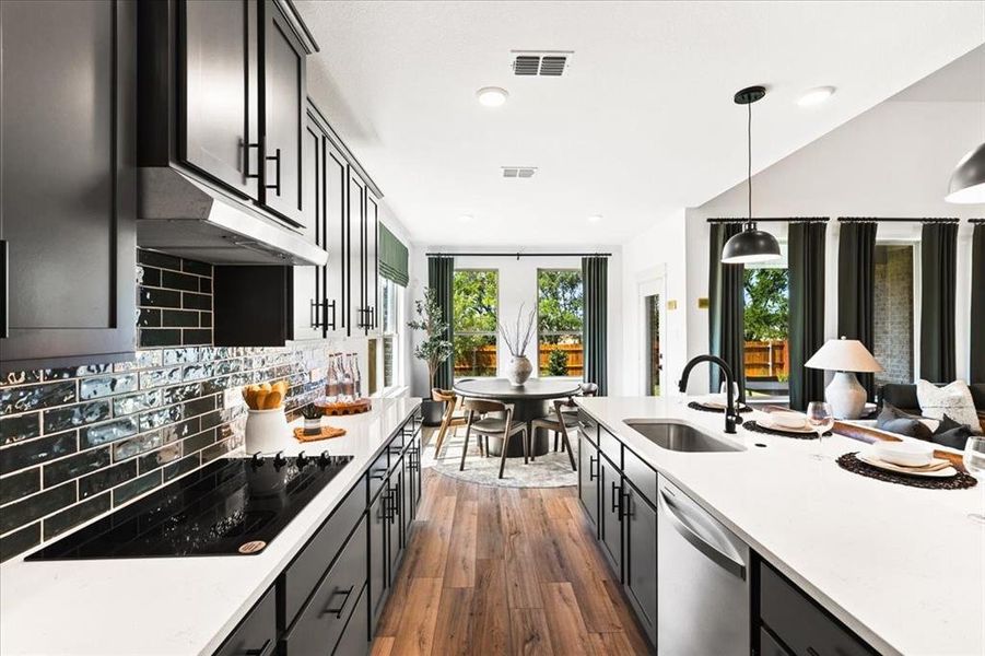 Furnished interior view inside a new home in Keeneland 50s, Aubrey (Image 18). Furnished interior view inside a new home in Keeneland 50s, Aubrey (Image 18).