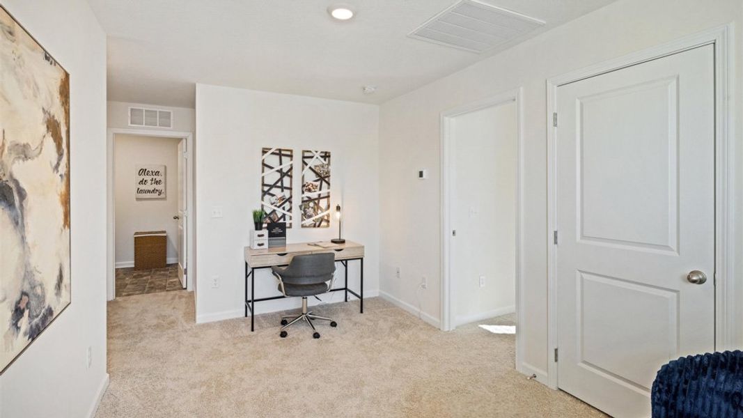 Furnished interior view inside a new home in Keebler Meadows, Johnson City (Image 26).